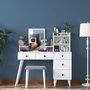 Hanah Home BJ101 - 2294 Mesa de Maquillaje Blanca
